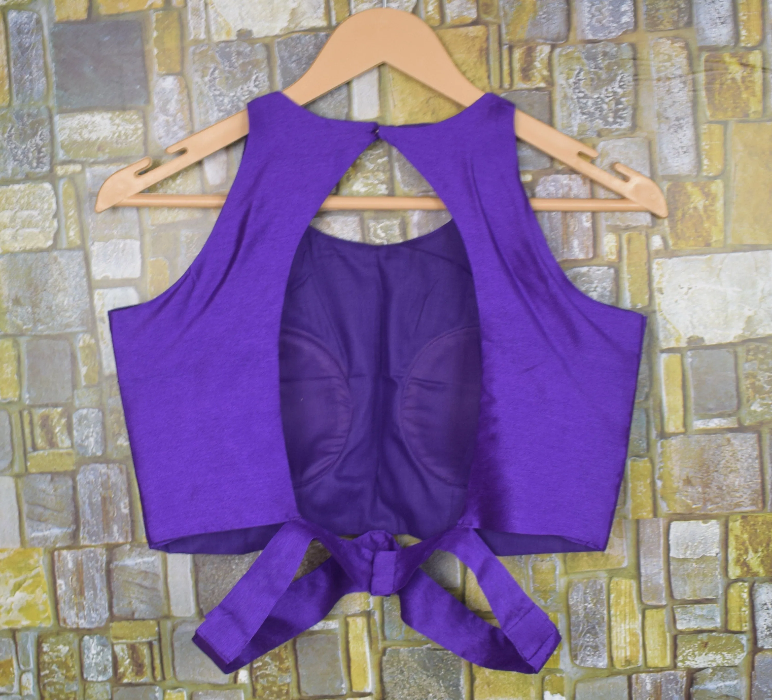 Readymade saree blouse Custom made scoop neck Raw Silk fabric Blouse Sleeveless Indian Ethnic Wear Custom Crop top micro made to order